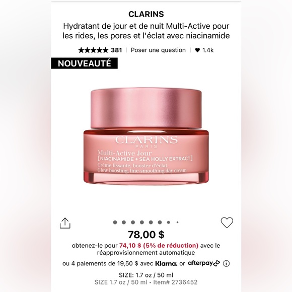 2/25$ 💜 Clarins Mini Set - Picture 3 of 3